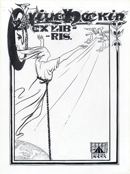 Olive Hockin, Ex-Libris Bookplate (untitled), s.d., private collection, an artist turned suffragette a story of olive hockin