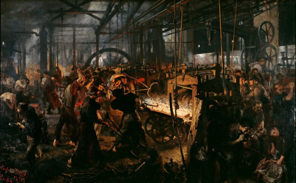 Adolph Menzel, The Iron Rolling Mill