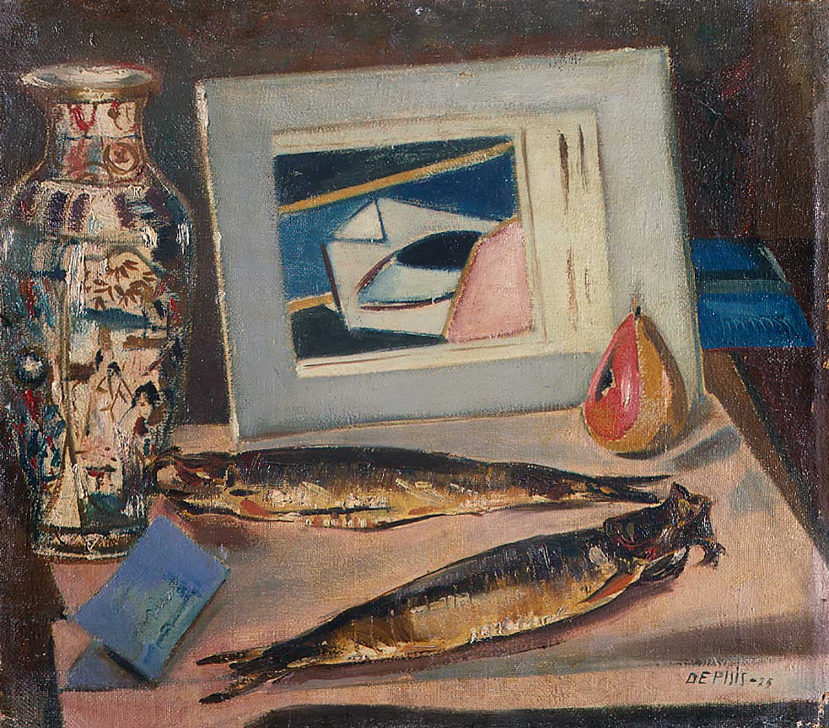 Filippo De Pisis (Filippo Tibertelli), The Sacred Fish, 1924, Pinacoteca di Brera, Milan, fish paintings