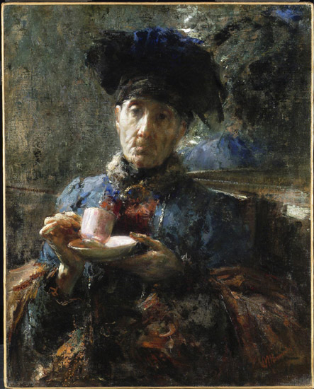 Antonio Mancini, Old Woman Drinking Tea, 1907, Philadelphia Museum of Art, Philadelphia, Pennsylvania, USA