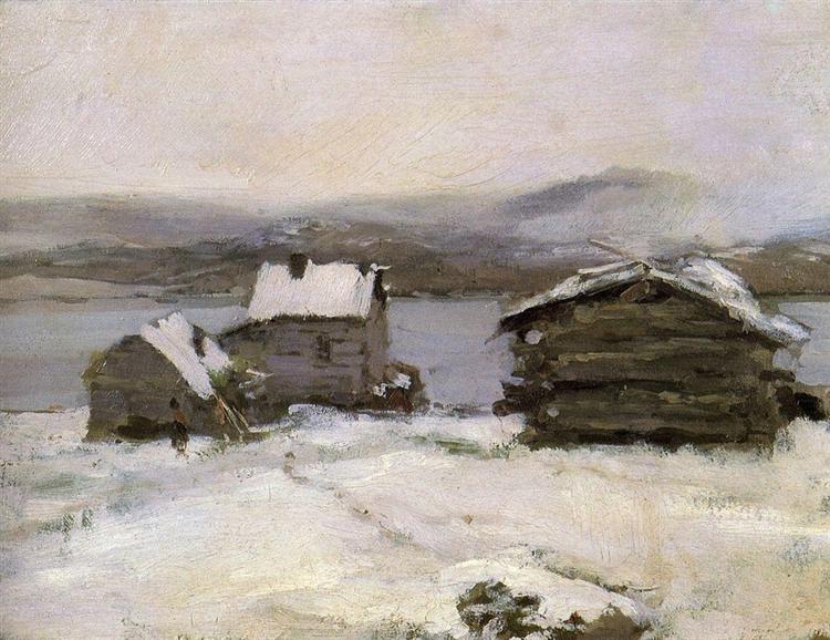 Konstantin Korovin, Winter in Lapland, 1894, Tretyakov Gallery, Moscow, Russia