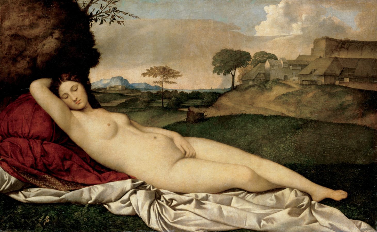 Art of Maki Na Kamura: Giorgione, Sleeping Venus, 1508, Gemäldegalerie Alte Meister, Dresden, Germany. 