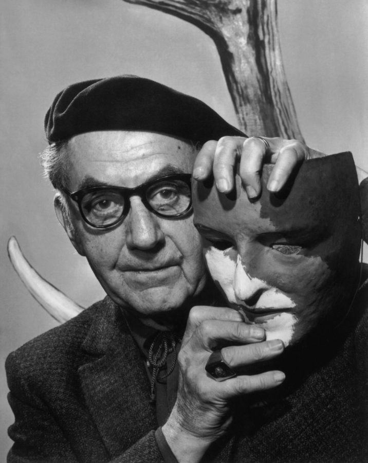 Yousuf Karsh, Man Ray, 1965. Source: https://karsh.org/photographs, man ray and his masks