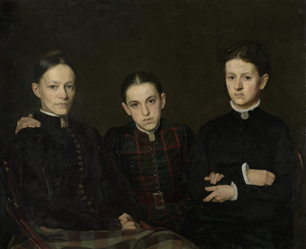 Jan Veth, Portrait of Cornelia, Clara and Johanna Veth, 1885, Rijksmuseum, Amsterdam, Netherlands.