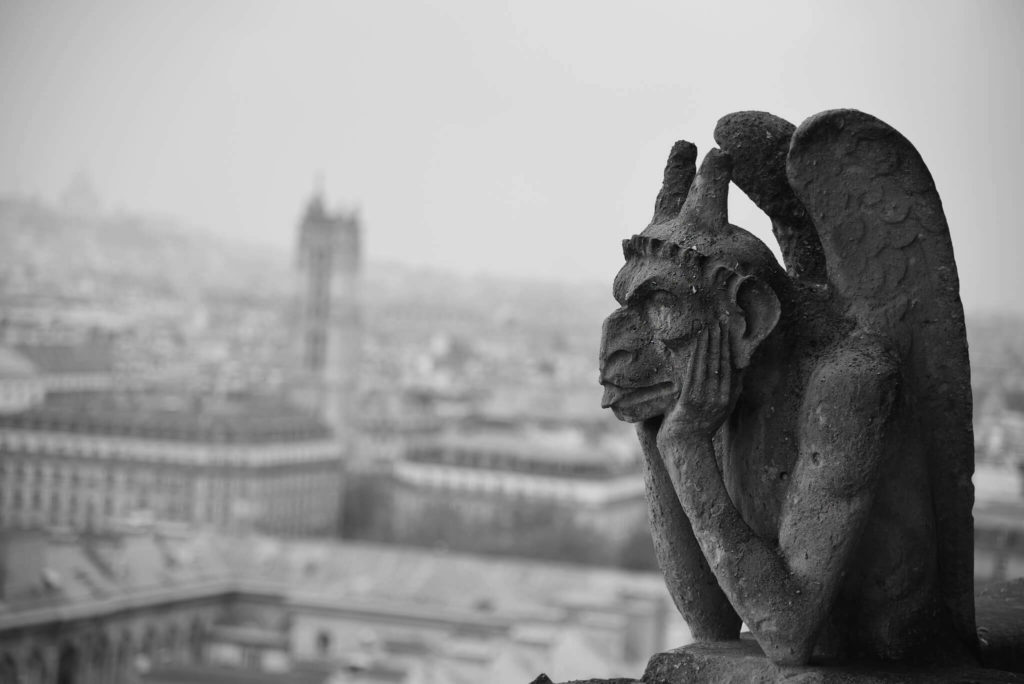 Notre Dame de Paris grotesque gargoyle