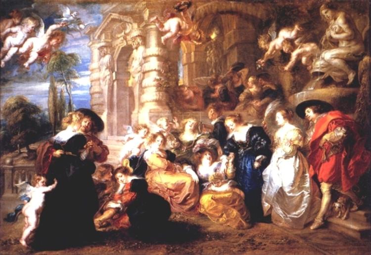 Peter Paul Rubens, The garden of love, 1633, Museo del Prado, Madrid, Spain, searching for love in art