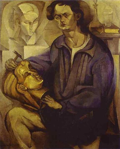 Diego Rivera, Portrait of Oscar Miestchaninoff, 1913, Pinacoteca Diego Rivera, Veracruz, Mexico, all about oscar