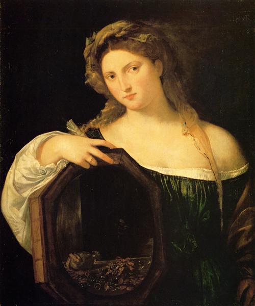 Titian, profane love, 1515, Kunsthistorisches Museum, Vienna, Austria, searching for love in art