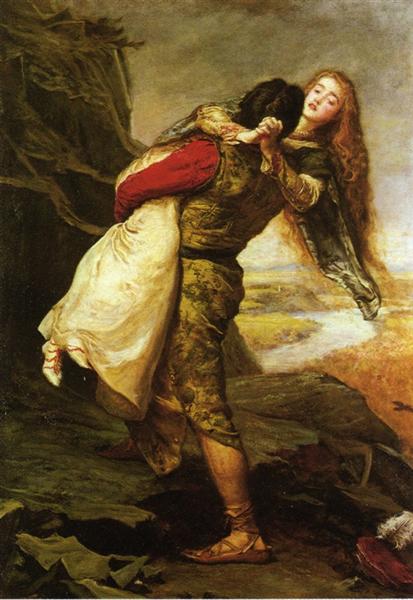 John Everett Millais, The crown of Love, 1875, private collection, searching for love in art