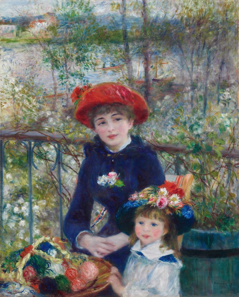 Pierre-Auguste Renoir Two Sisters On the TerracePierre-Auguste Renoir Two Sisters (On the Terrace)Pierre-Auguste Renoir, Two Sisters (On the Terrace), 1881, Art Institute of Chicago