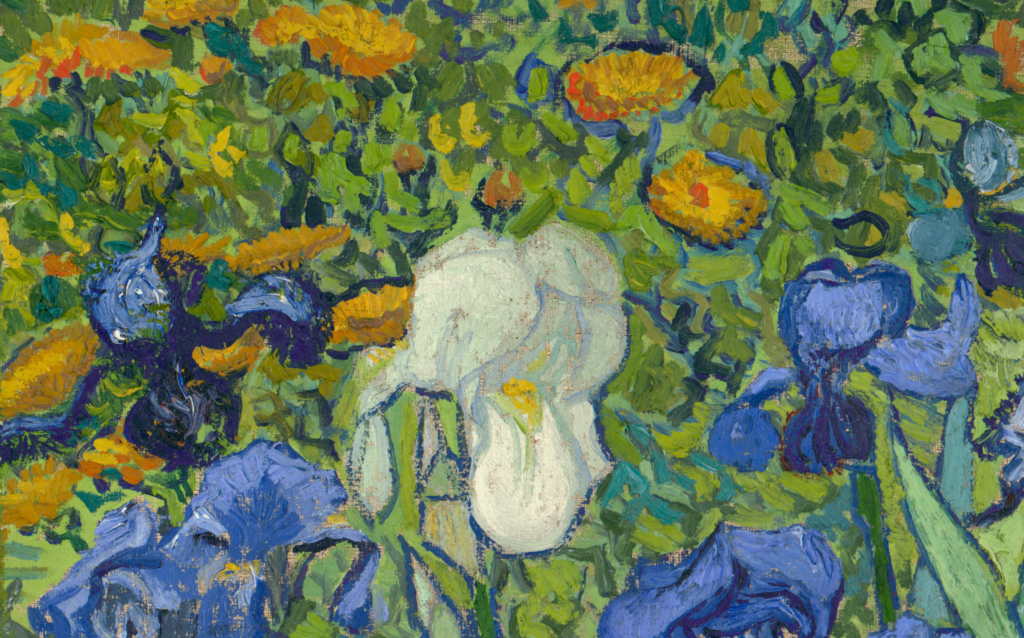 Vincent van Gogh Irises, 1889, The J. Paul Getty Museum, detail