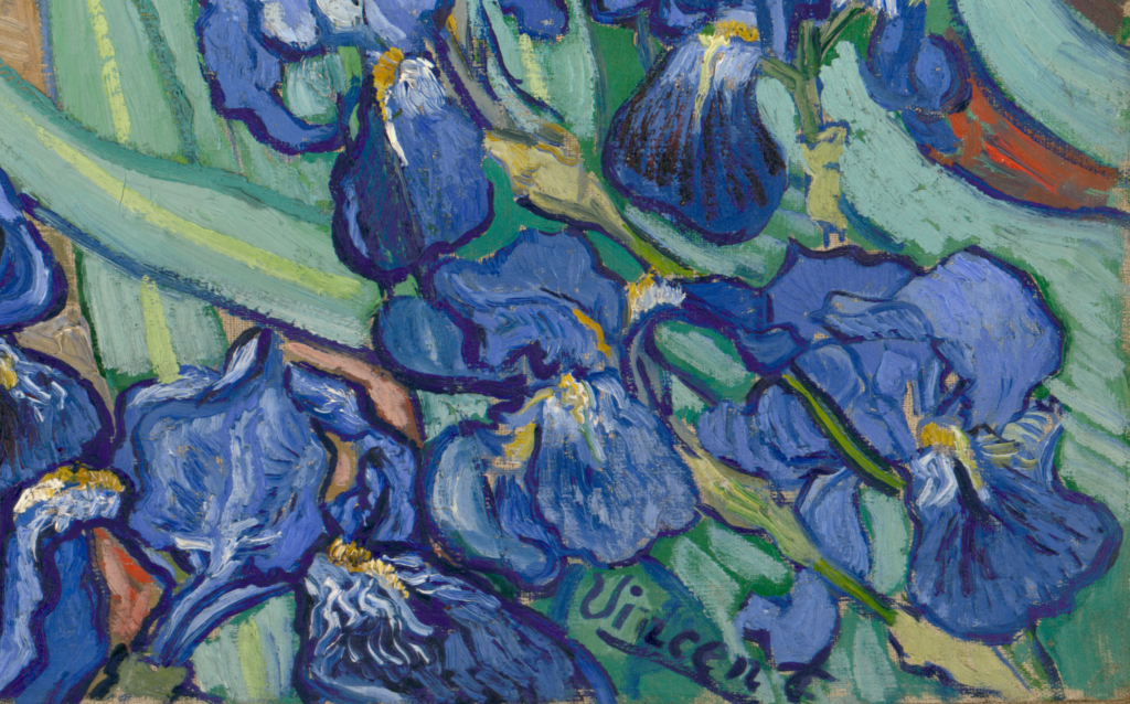 Vincent van Gogh Irises, 1889, The J. Paul Getty Museum, detail