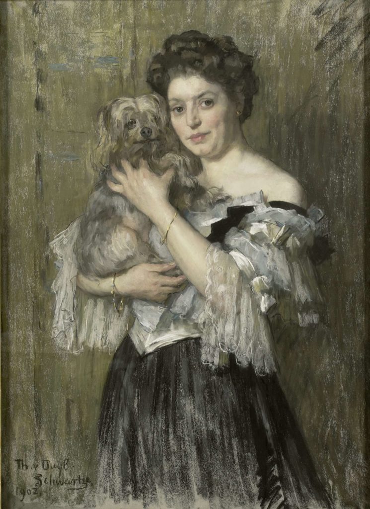 Thérèse Schwartze, Portrait of Maria Catharina Josephine Jordan, wife of the painter George Hendrik Breitner, 1902, Rijksmuseum, Amsterdam, Netherlands.