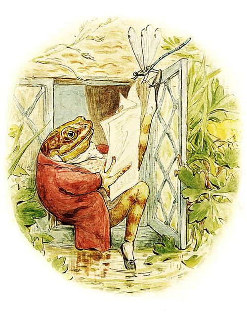 Characters of Beatrix Potter, Beatrix Potter, Illustration to A Tale of Jeremy Fisher
