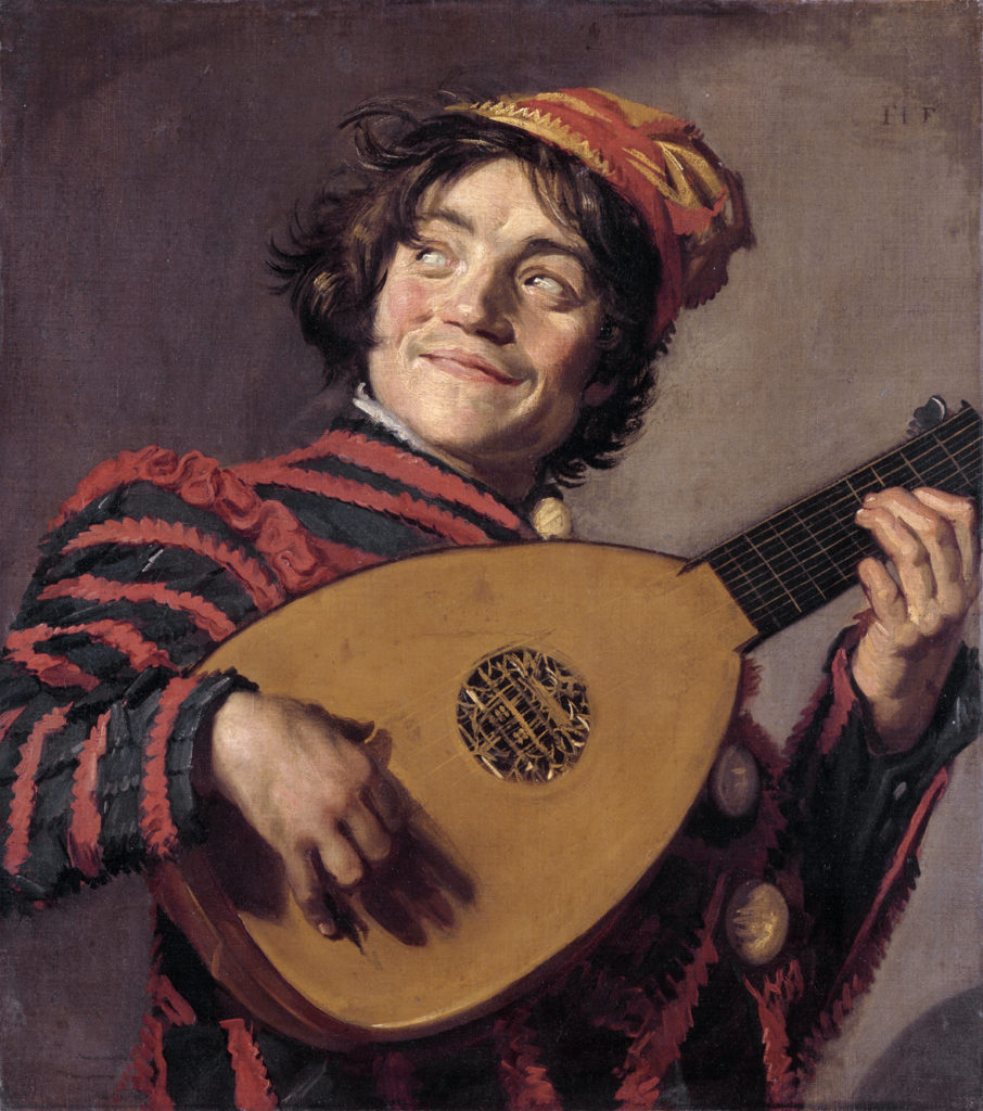 Frans Hals, The Lute Player, c.1623, Musée du Louvre - smiling painting