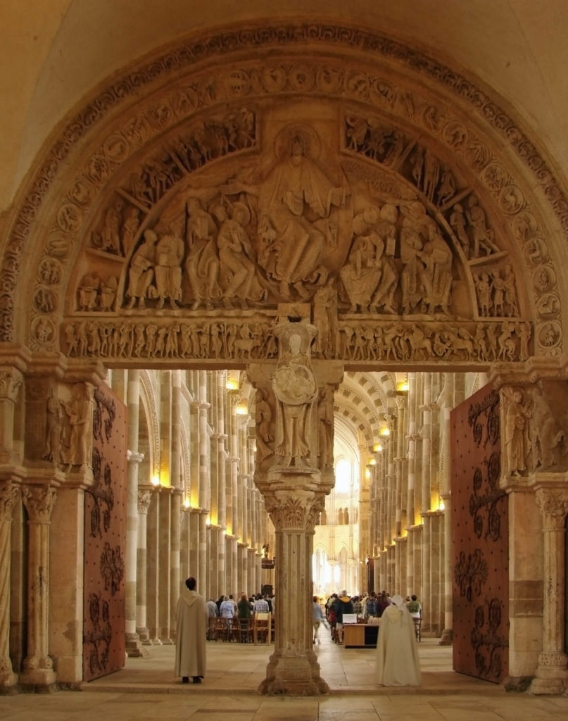 Basilique de Vézelay Narthex Tympanum French churches
