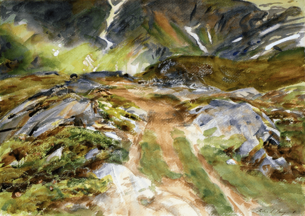 Simplon Pass: the Foreground by John Singer Sargent