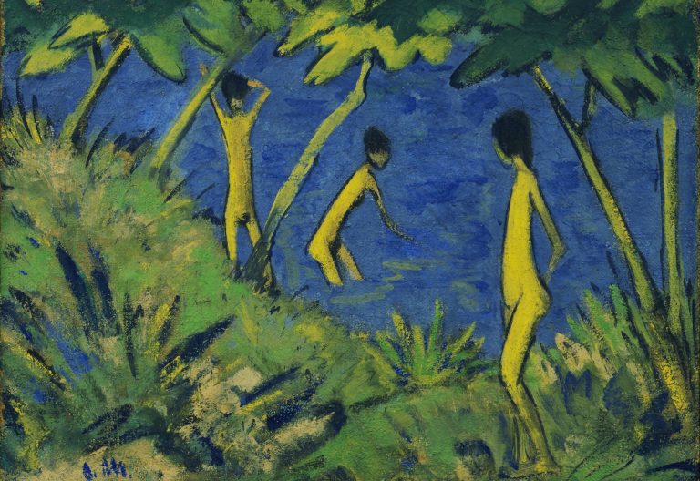 Otto Mueller: Otto Mueller, Landscape with yellow nudes, 1919, Museum of Modern Art, New York, NY, USA.

