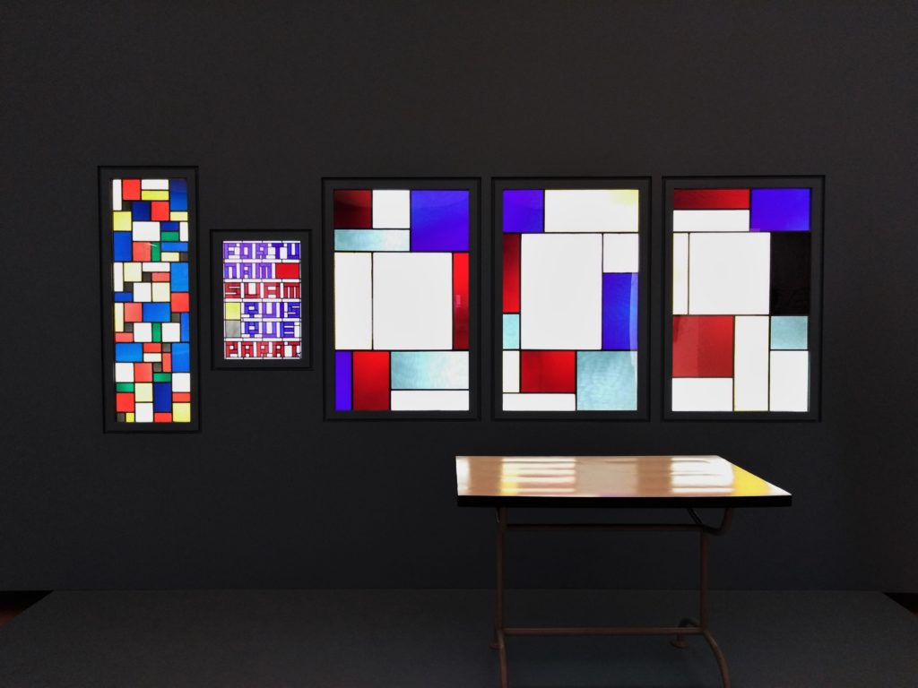 Theo Van Doesburg, Stained-glass panels for Aubette, 1927.