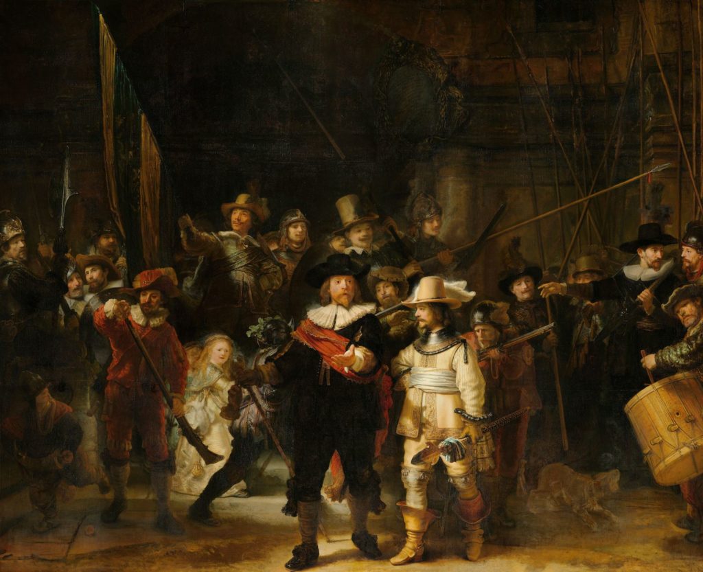 damaged masterpieces Rembrandt van Rijn, The Night Watch, 1642, Rijksmuseum