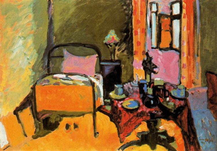 Wassily Kandinsky, Bedroom in Ainmillerstrasse