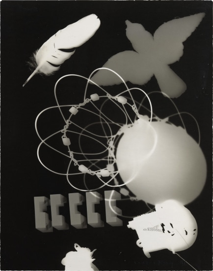 Man Ray, Untitled rayograph, 1946, Courtesy of Phillips, New York, USA.