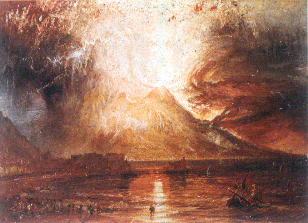 Volcanoes in Paintings:William Turner, The Eruption of Vesuvius, 1817.