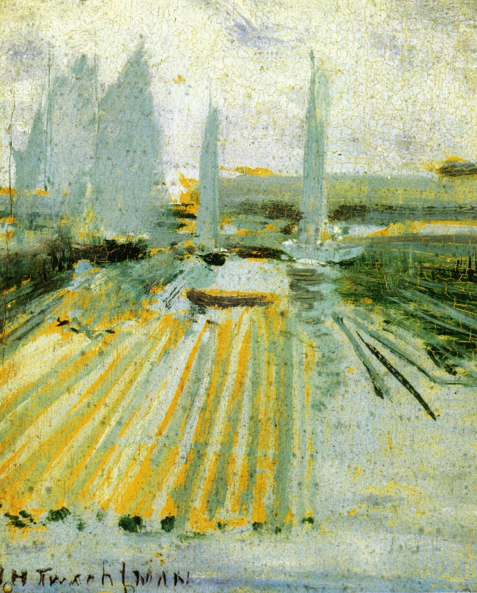 renoir sailboat painting