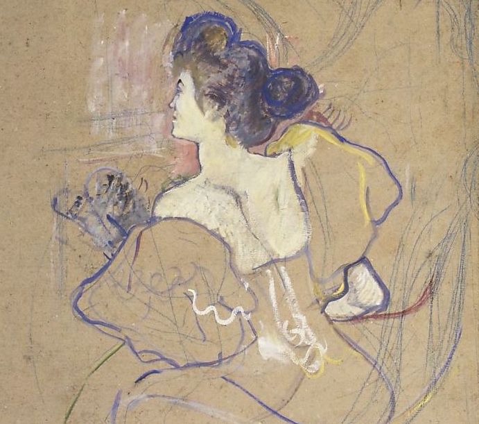 Toulouse Lautrec and Misia Natanson: Henri de Toulouse Lautrec, Madame Thadée Natanson at the Theater