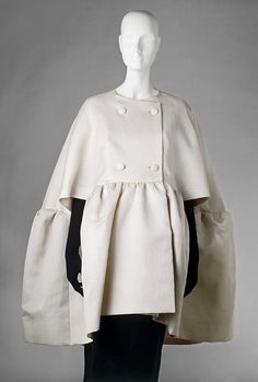 Balenciaga, Evening cape, 1963, silk gazar, silk satin, Victoria and Albert Museum (temporary loan), London, UK.