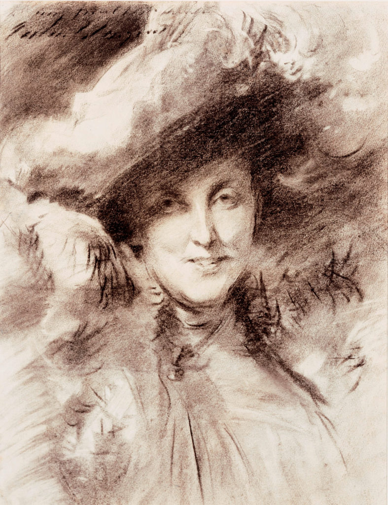 Mary Smyth Hunter, Sargent charcoal portrait