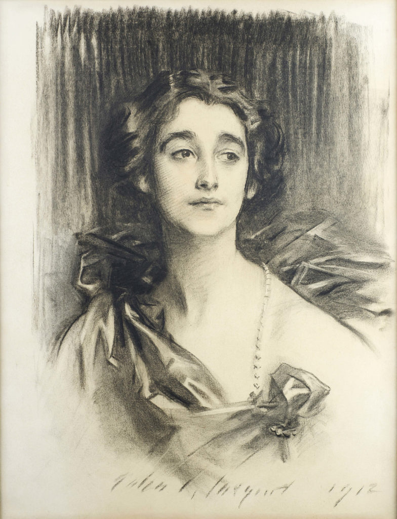 Sybil Sassoon, Sargent charcoal portrait