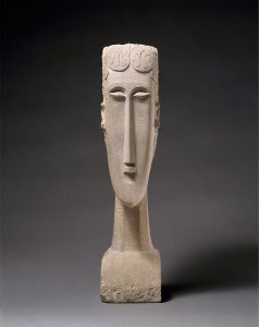 Amedeo Modigliani, Woman’s Head, 1912, The Mr. and Mrs. Klaus G. Perls Collection, The Metropolitan Museum, New York, NY, USA.