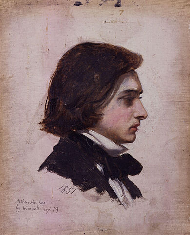 Arthur Hughes, Self Portrait, 1851