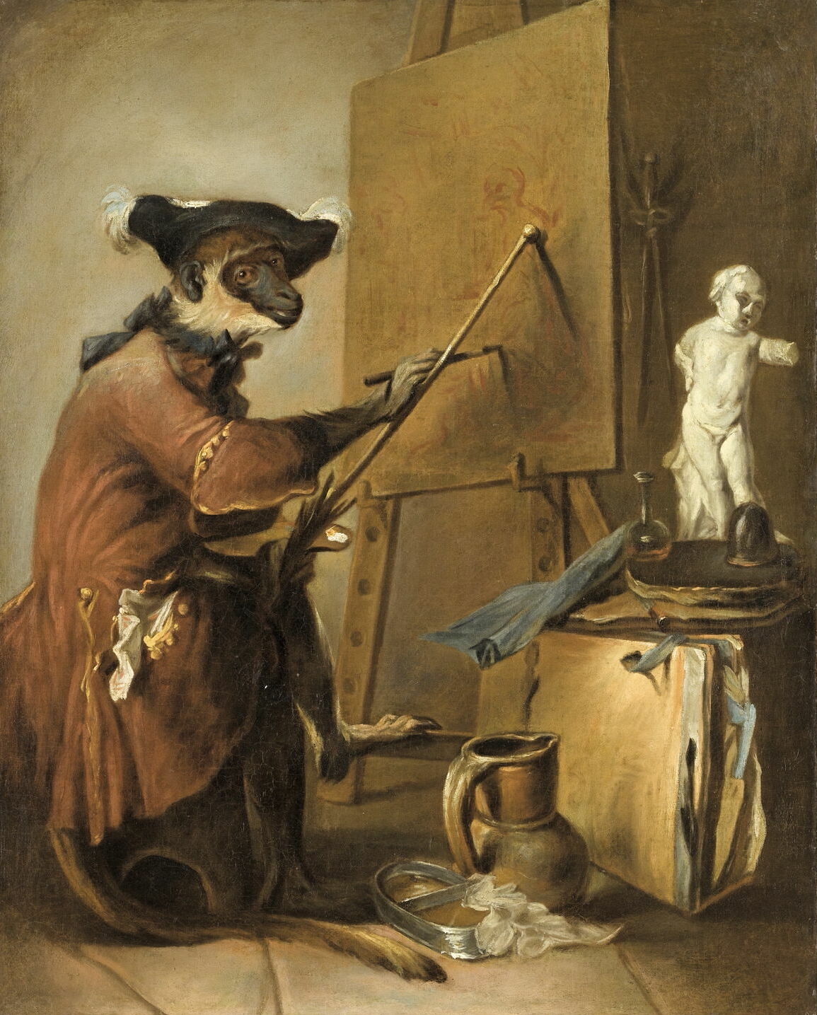 Jean-Baptiste Chardin, The Monkey Painter, 1739-1740, Louvre, Paris.