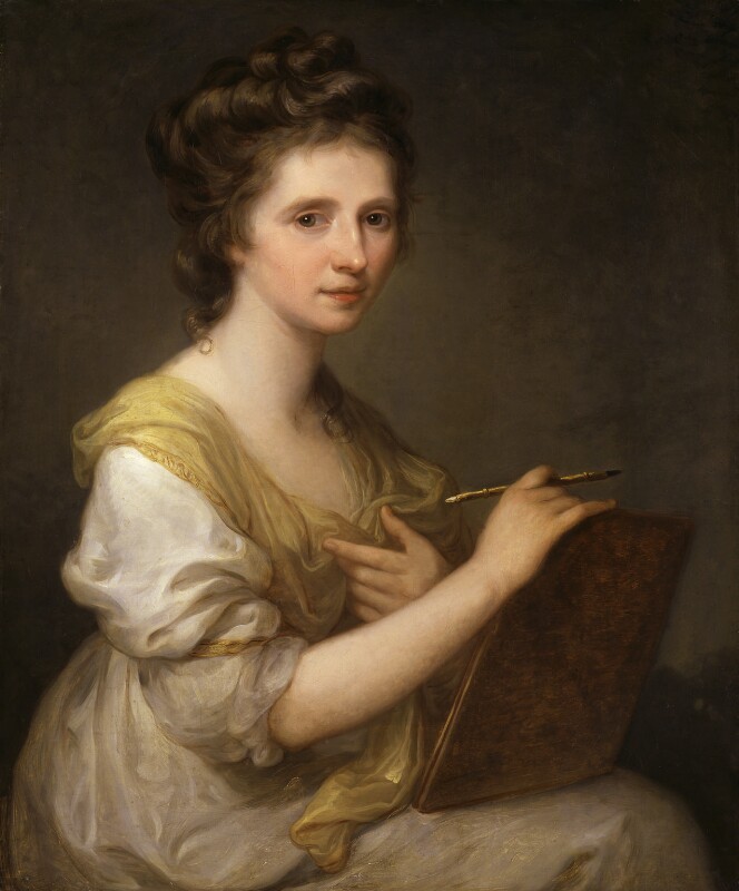 Angelica Kauffmann, Angelica Kauffmann, ca 1770-1775, © National Portrait Gallery, London