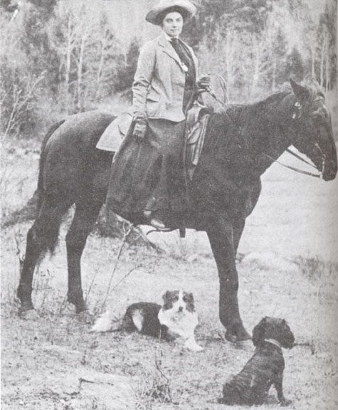 photograph of emily Carr on Horseback