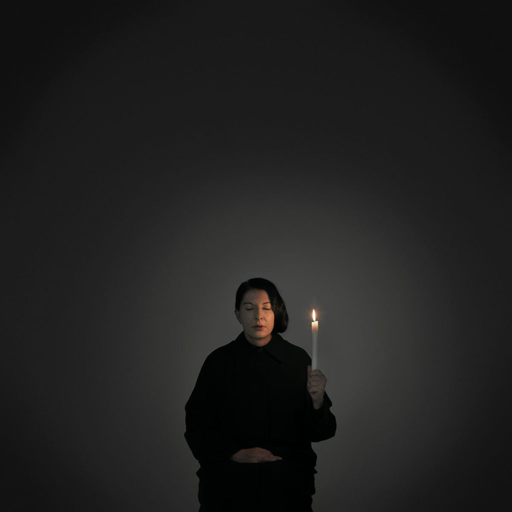 Marina Abramović, Artist Portrait with a Candle (A), from the series With Eyes Closed I see Happiness, 2012