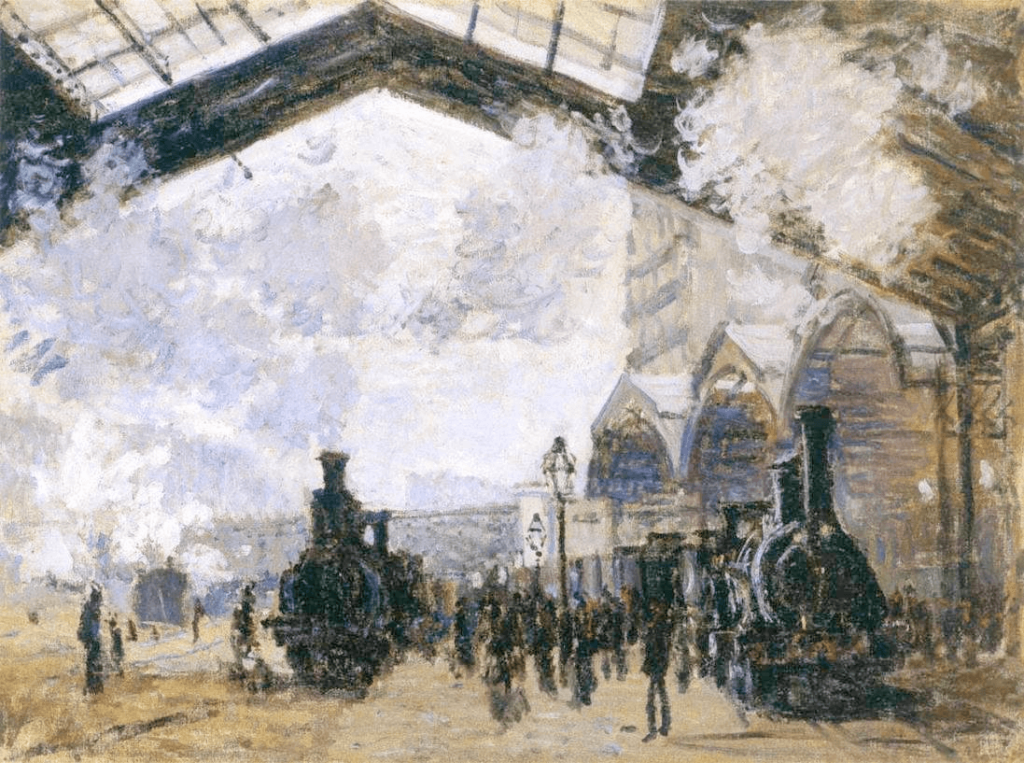 The Gare St-Lazare by Claude Monet