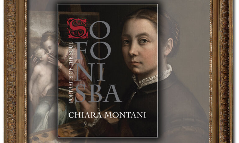sofonisba Portraits: Book cover of Sofonisba, Portraits of the Soul by Chiara Montani. Author’s website. Detail.
