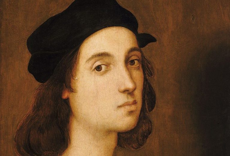 Raphael: Raphael, Self-Portrait, Uffizi Gallery, Florence, Italy. Detail.
