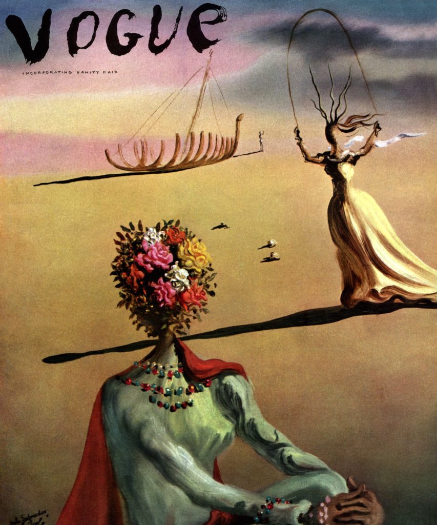 Salvador Dali, Cover Art for Vogue June 1, 19139. Source: Vogue.