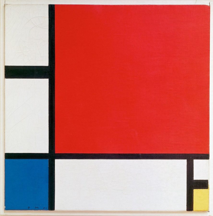Piet Mondrian, Composition with Red, Blue and Yellow, 1930, oil on canvas, Kunsthaus Zürich, Switzerland. 