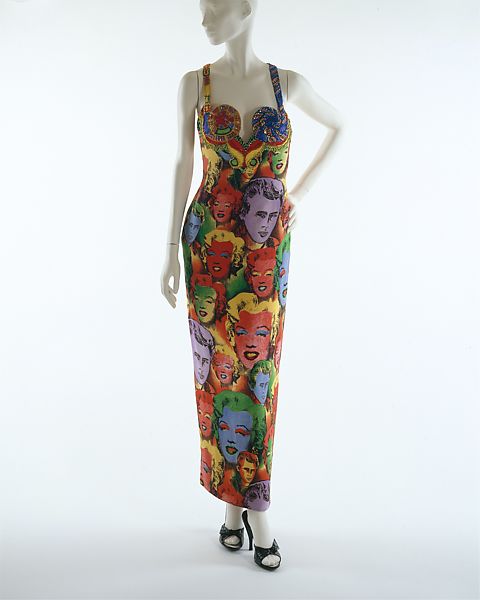 Gianni Versace, evening dress, SS 1991, silk and glass, The Metropolital Museum of Art, New York, USA.
