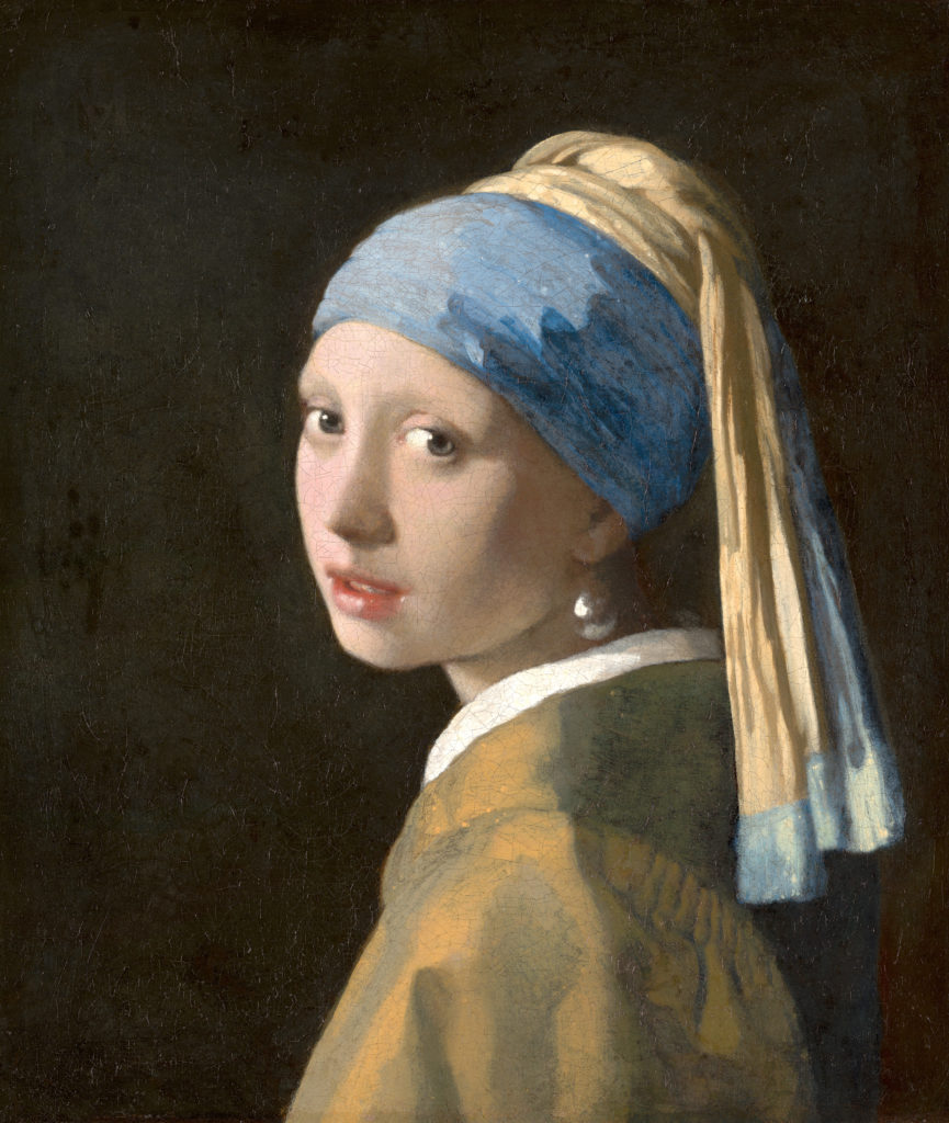 Johannes Vermeer, Girl With A Pearl Earring, 1665, Mauritshuis, The Hague, Netherlands.
