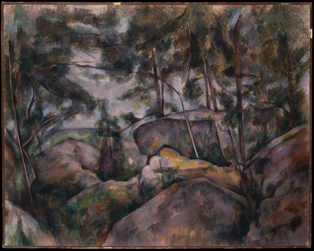 Paul Cezanne, Rocks at Fontainebleau