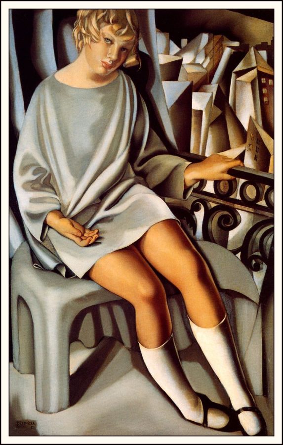 Tamara de Lempicka, Kizette on the balcony, 1927