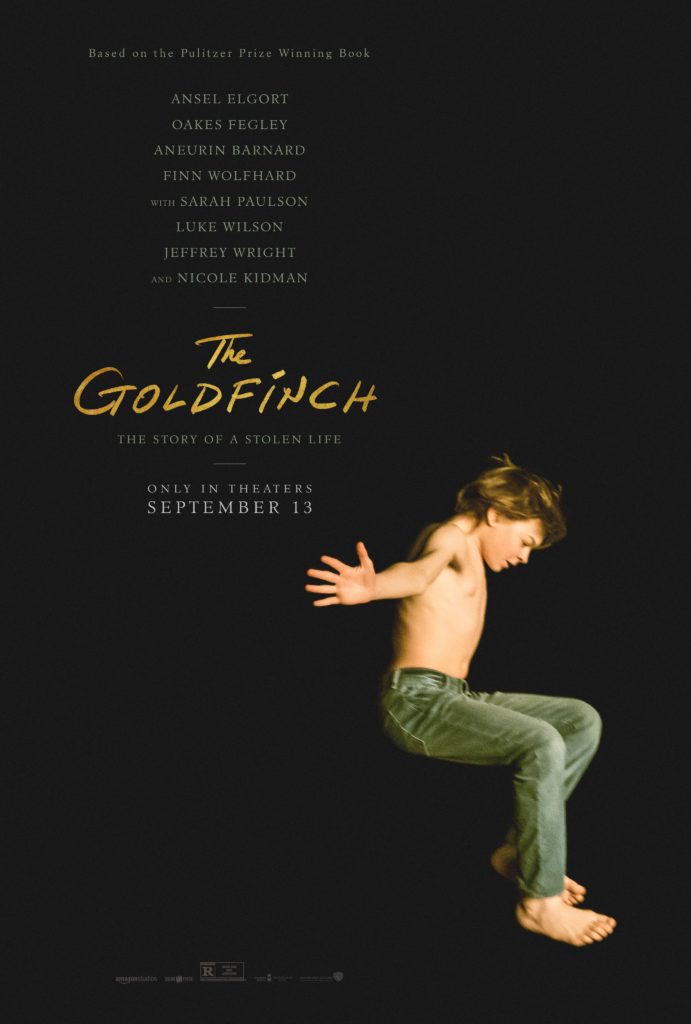 Movie poster of The Goldfinch, directed by John Crowley, 2019. 