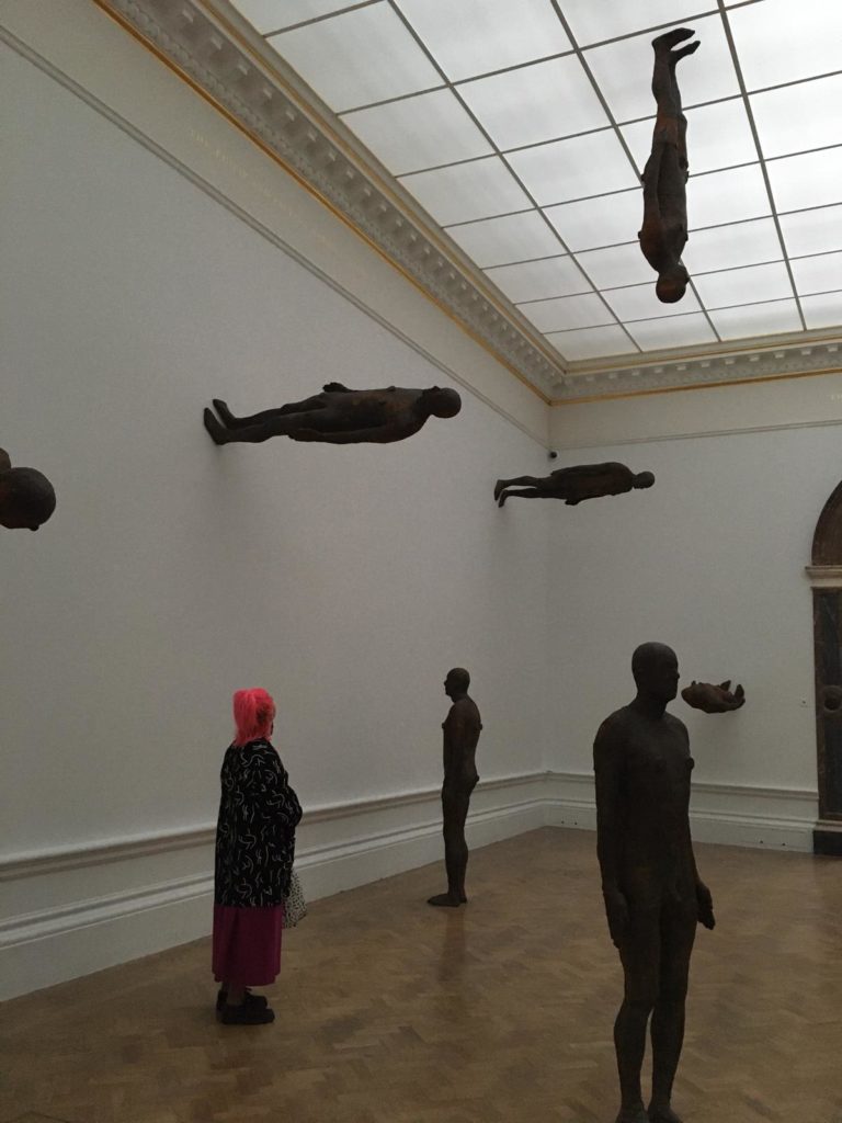 Benefits of Visiting a Museum: Anthony Gormley's exhibit at The Royal Academy, London, UK. 