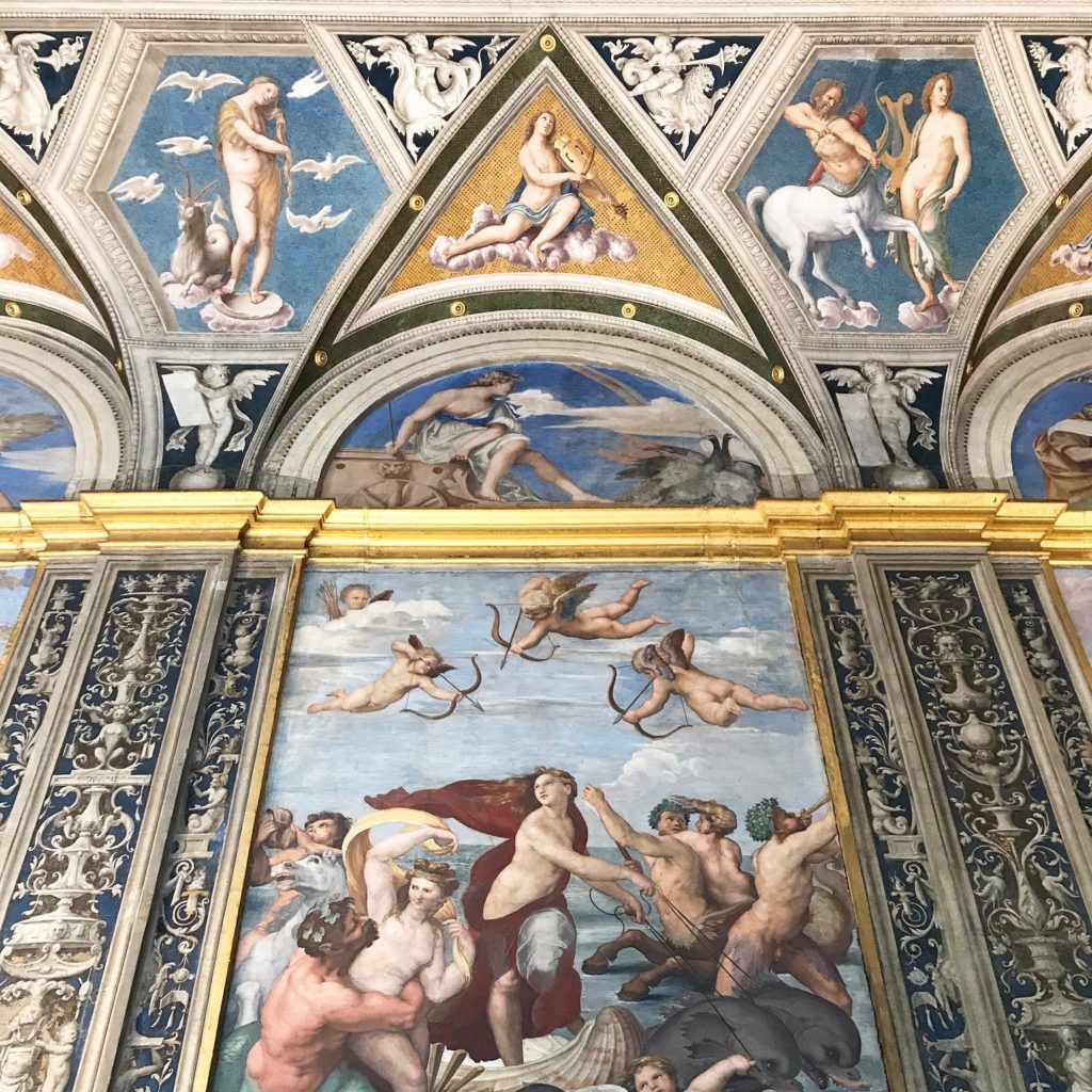 Benefits of Visiting a Museum: Raphael's frescoes at Villa Farnesina, Rome, Italy.